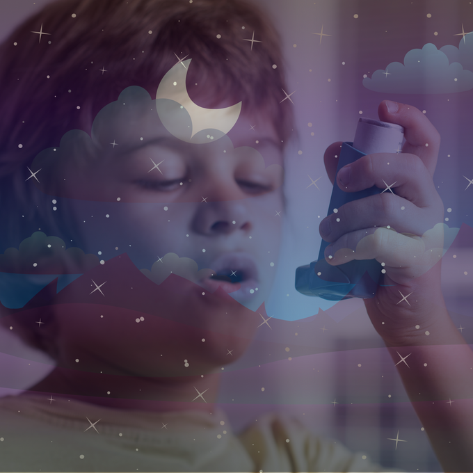 Why do asthma symptoms gets worse at night?