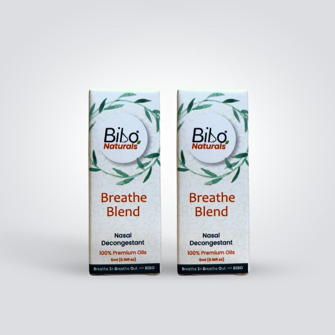 Bibo Breathe Blend | Pack of 2 | For Steam & Diffuser | Aroma Therapy | 10 ML