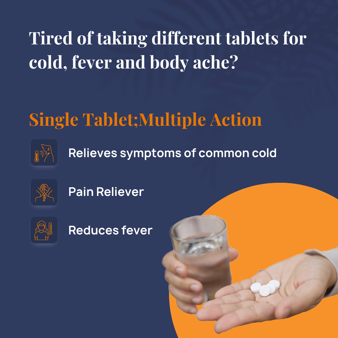 Coldlyte Pro Tablets | Cold & Fever | Quick Action | 10 Tabs