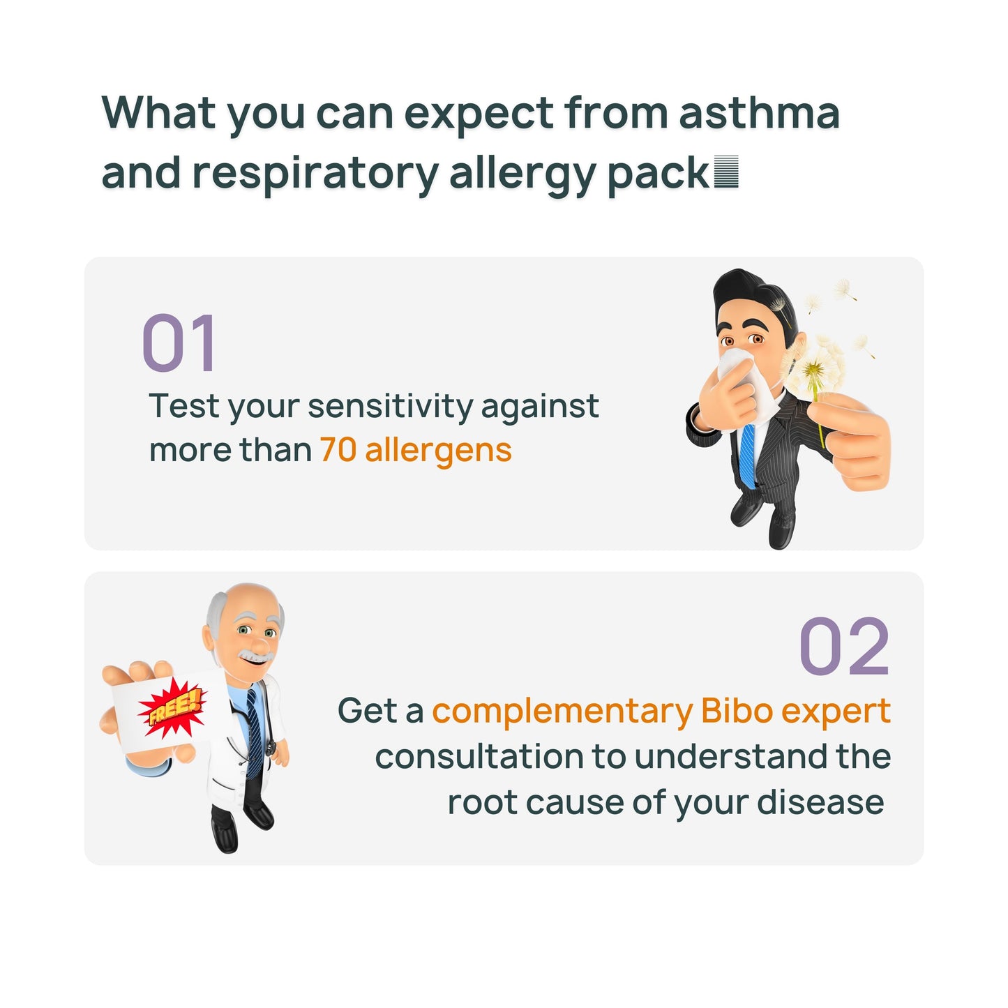 Allergy Test Pack - Advanced | Asthma & Sinusitis | 71 Tests