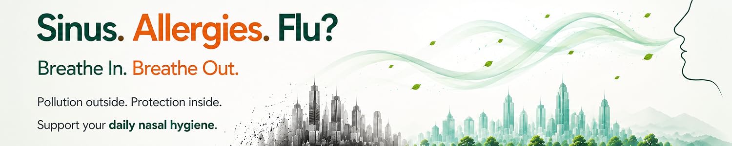 Sinus. Allergies. Flu? Breathe In. Breathe Out. Support your daily nasal hygiene.