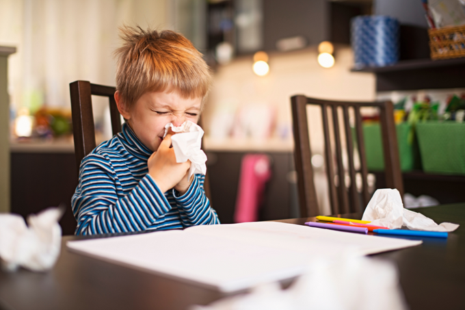 Why do children get runny noses often?