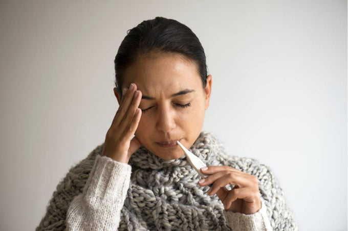 Why does our body react to sinusitis by raising the body temperature?
