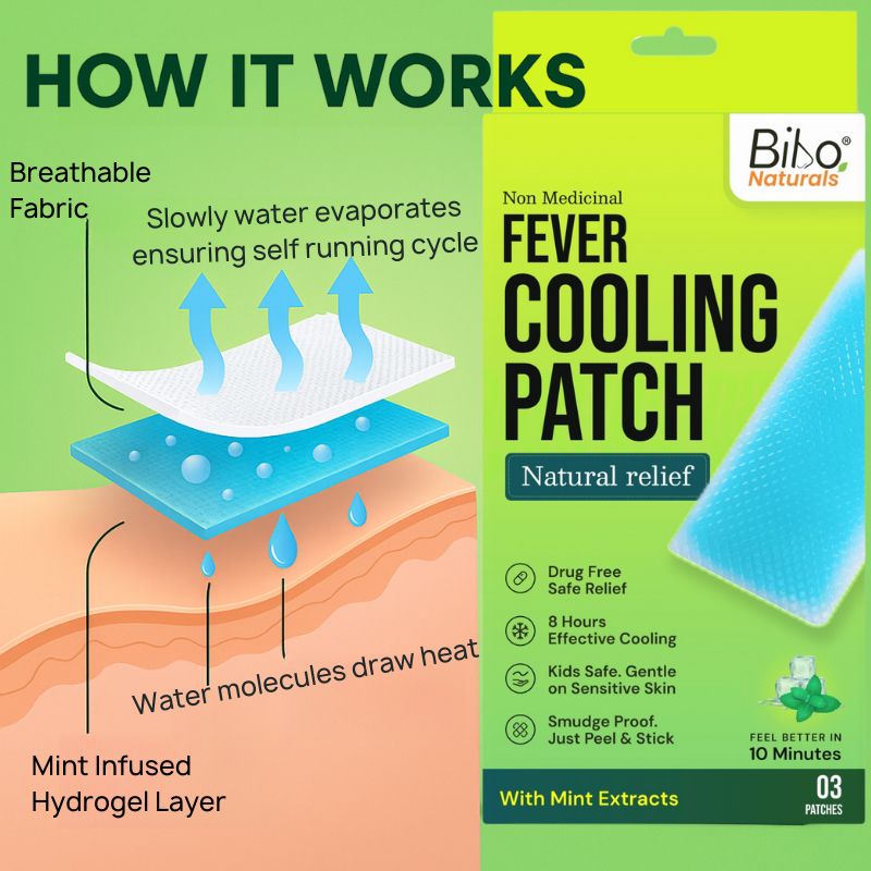Bibo Fever Cooling Patch | Pack of 3