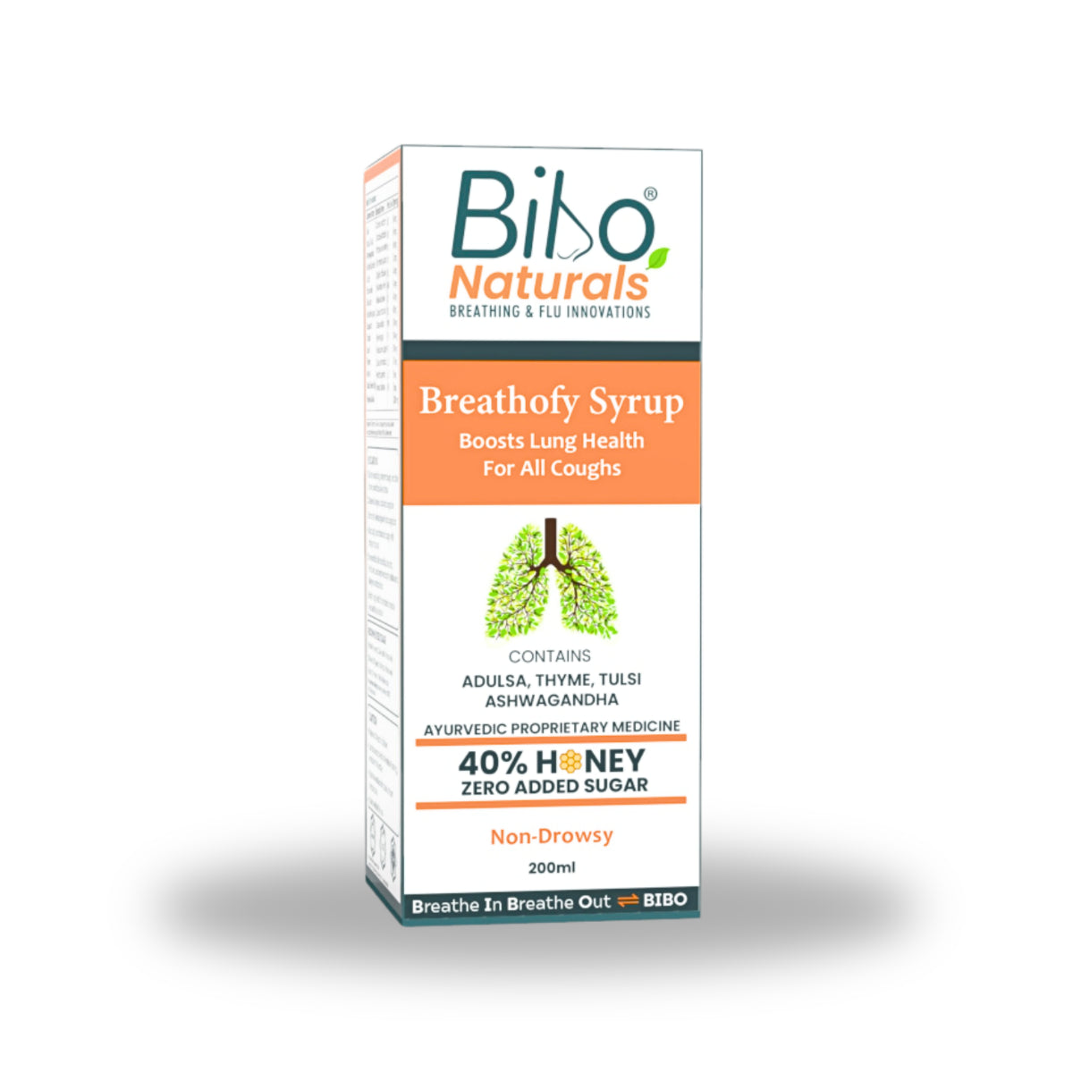 Breathofy Syrup | Lung Health | For All Coughs | 40% Honey | 200ml