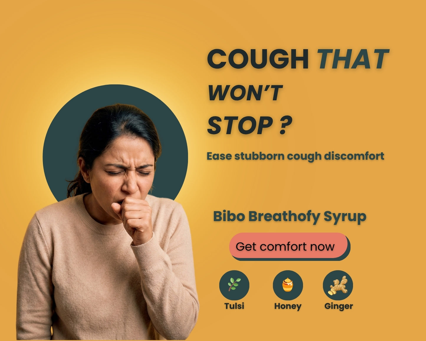 Breathofy Syrup | Lung Health | For All Coughs | 40% Honey | 100ml