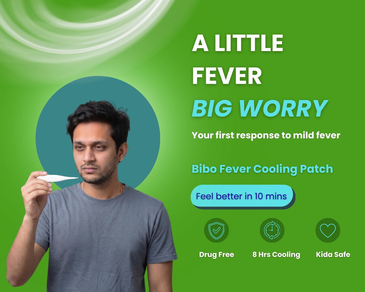 Bibo Fever Cooling Patch | Pack of 3