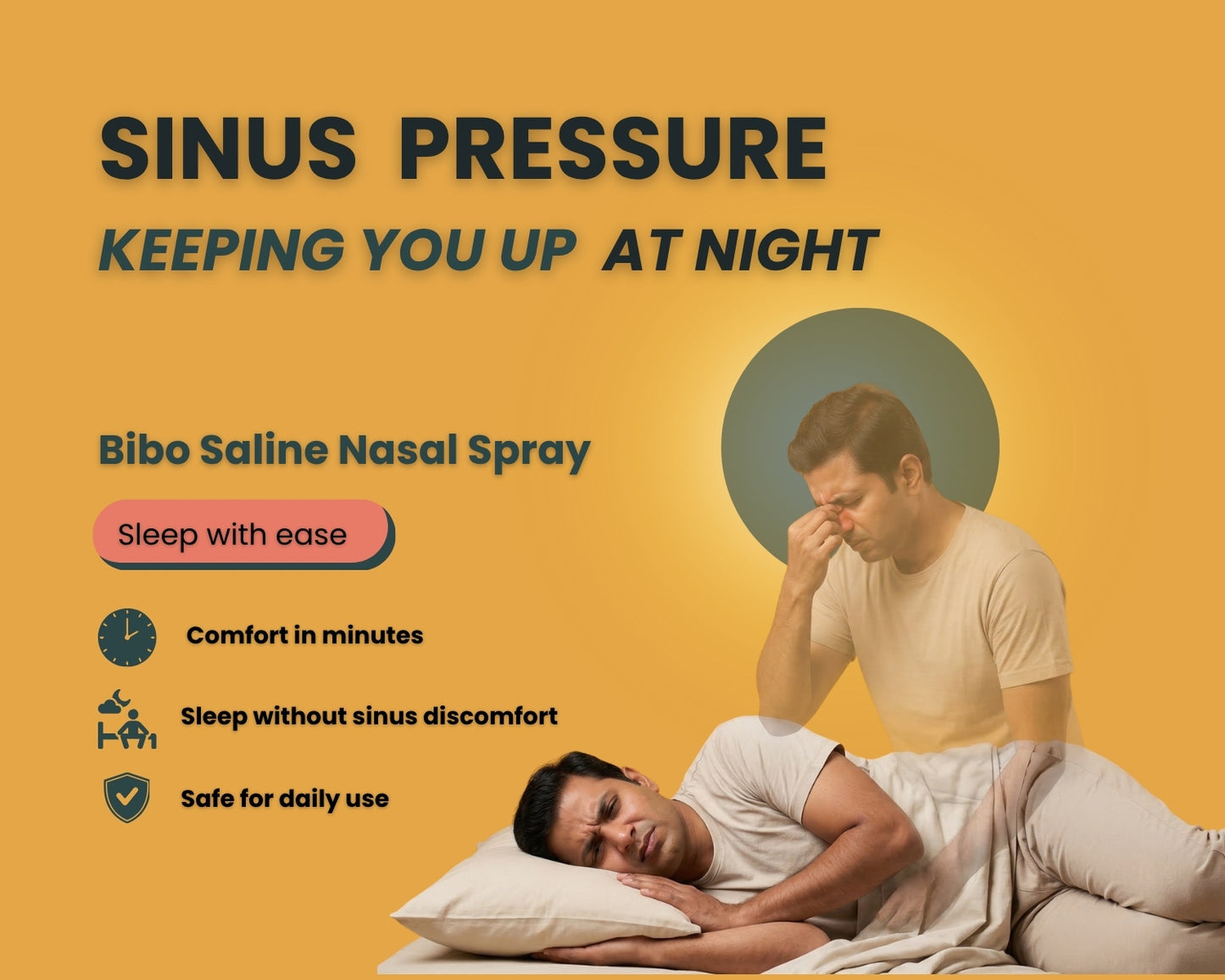 Bibo Saline Nasal Spray | With Tulsi & Xylitol