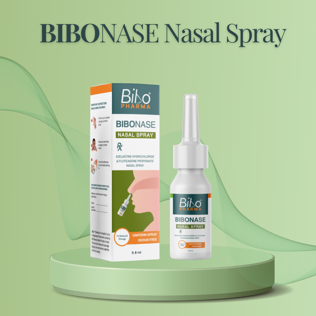 Bibonase Nasal Spray | Fluticasone & Azelastine | Allergy-Sinus | 70 Metered Dosage