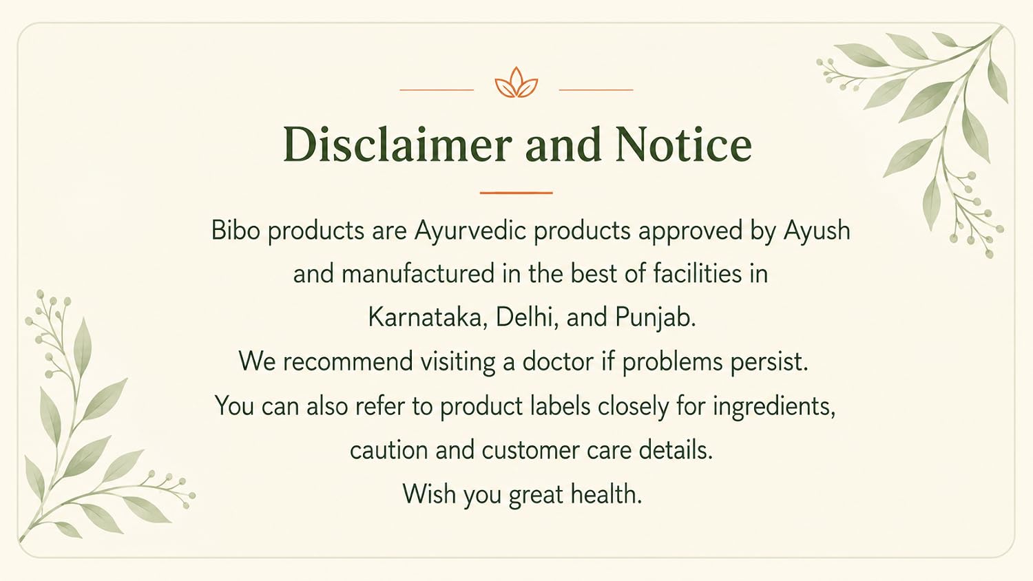 Original disclaimer and notice from the Amazon store
