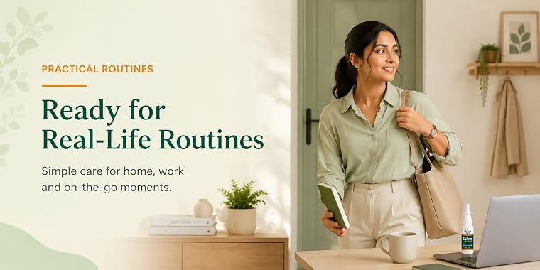 Ready for Real-Life Routines: woman preparing to leave home
